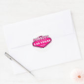 Rond Sticker Logo de Las Vegas Rose HOT (Enveloppe)