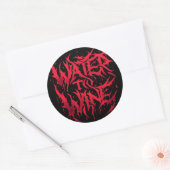 Rond Sticker Logo Eau Au Vin (Enveloppe)