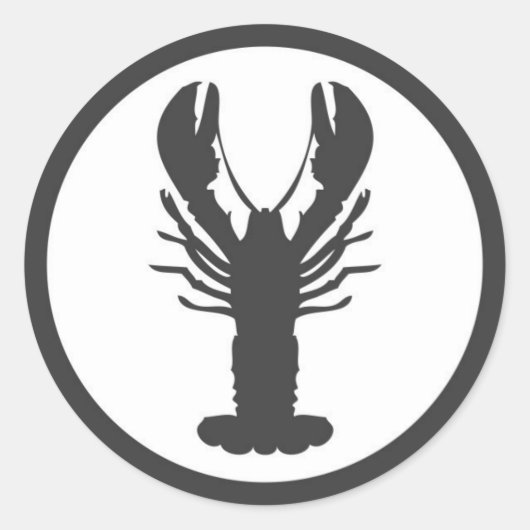 ROND STICKER LOGO LOGO LOBSTER (Devant)
