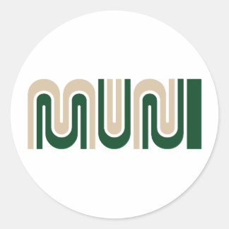 Rond Sticker Logo San Francisco Muni