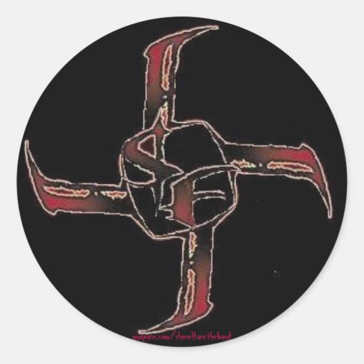 ROND STICKER LOGO SHOVELBADGE (Devant)