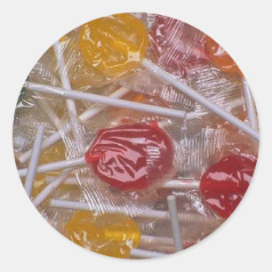 Rond Sticker Lollipop