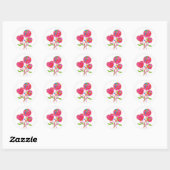 Rond Sticker Lollipop Flower (Feuille)