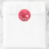 Rond Sticker Lollipop rouge (Sac)