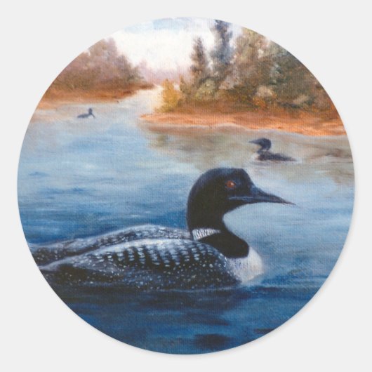 Rond Sticker Loon Lake (Devant)