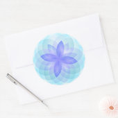 Rond Sticker lotus flower (Enveloppe)