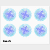 Rond Sticker lotus flower (Feuille)