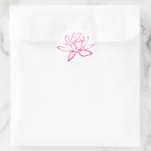 Rond Sticker Lotus Rose (Sac)