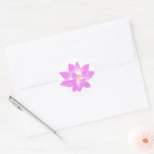 Rond Sticker Lotus Violet (Enveloppe)