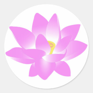 Rond Sticker Lotus Violet
