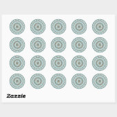 Rond Sticker Lotus Weave (Feuille)