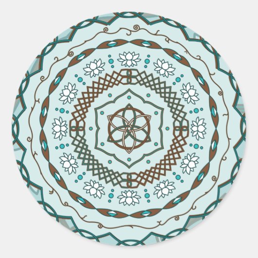 Rond Sticker Lotus Weave (Devant)