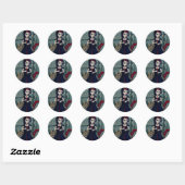 Rond Sticker "Loups de Venise" (Feuille)