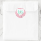 Rond Sticker Love Heart Flèches (Sac)
