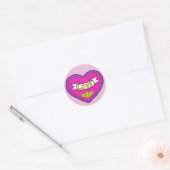 Rond Sticker Love Heart Round (Enveloppe)