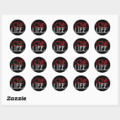 Rond Sticker Love Life (Feuille)