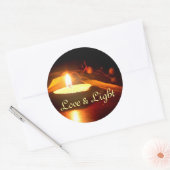 Rond Sticker Love & Light (Enveloppe)