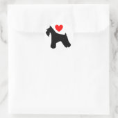 Rond Sticker Love Schnauzer (Sac)