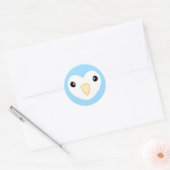 Rond Sticker Lovebird blanc (Enveloppe)
