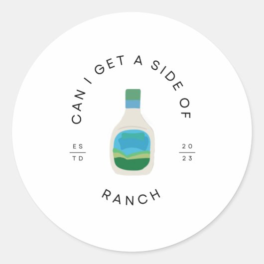 Rond Sticker Lover Ranch Dressing (Devant)