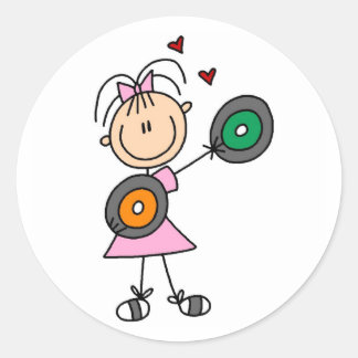 Rond Sticker Lover Record Vinyl