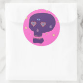 Rond Sticker LoveSkull (Sac)