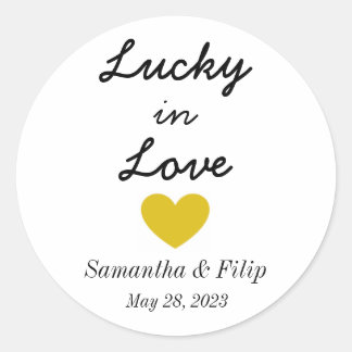 Rond Sticker Lucky in Love