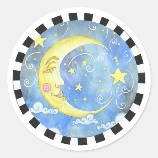 Rond Sticker Lune (Devant)