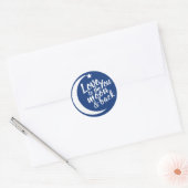 Rond Sticker Lune (Enveloppe)