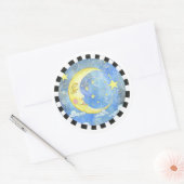 Rond Sticker Lune (Enveloppe)