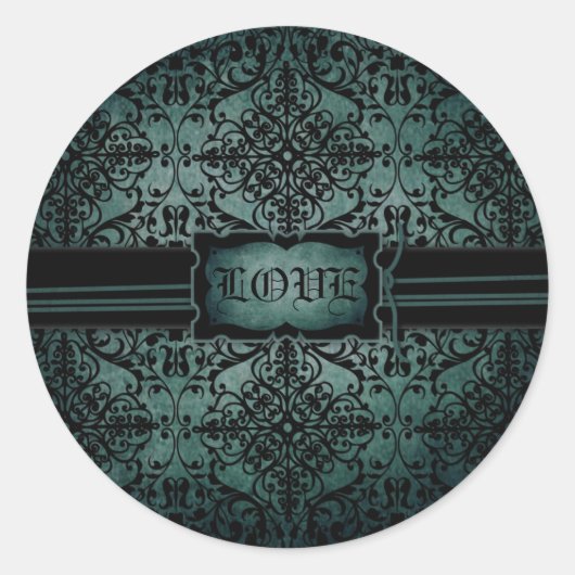 Rond Sticker Lune AMOUR (Devant)