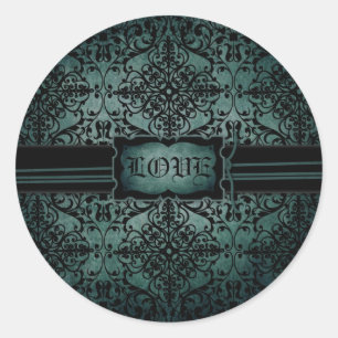 Rond Sticker Lune AMOUR