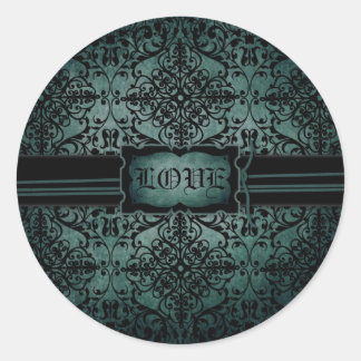 Rond Sticker Lune AMOUR