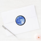 Rond Sticker Lune Bleue (Enveloppe)