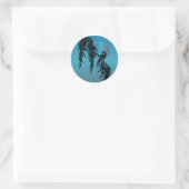 Rond Sticker Lune Bleue (Sac)