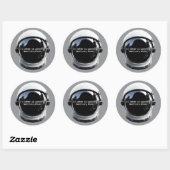 Rond Sticker Lune Sanctuaire Murderbot (Feuille)