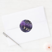 Rond Sticker – Luxury Royal Amethyst Celestial (Enveloppe)