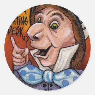 Rond Sticker MAD HATTER Alice au pays des merveilles