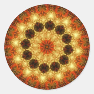 Rond Sticker magique d'amour d'or
