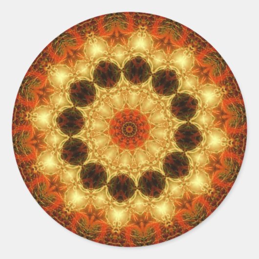 Rond Sticker magique d'amour d'or (Devant)