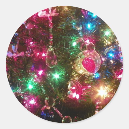 Rond Sticker magique de Noël (Devant)