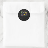 Rond Sticker Magnolia Warbler 2 (Sac)