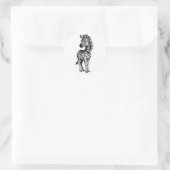 Rond Sticker Majestic Zebra (Sac)