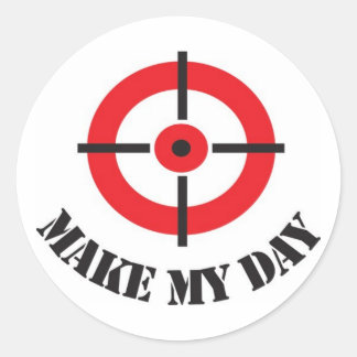 Rond Sticker 'Make My Day'