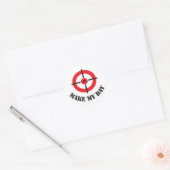 Rond Sticker 'Make My Day' (Enveloppe)