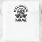 ROND STICKER MALICIEUX DOMMAGE (Sac)