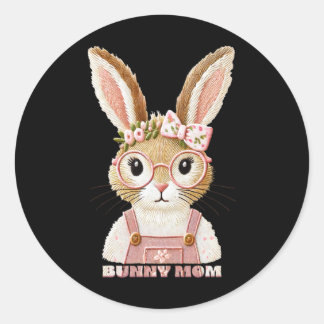 Rond Sticker maman Bunny