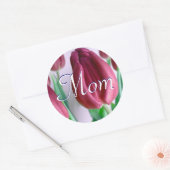Rond Sticker Maman Rosey Tulips (Enveloppe)