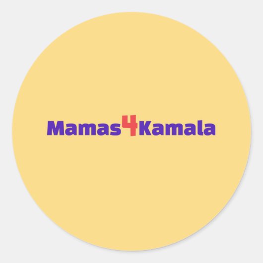 Rond Sticker Mamas4Kamala (Devant)
