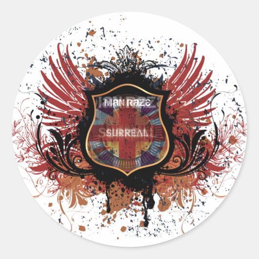 Rond Sticker Man Raze Crest (Devant)